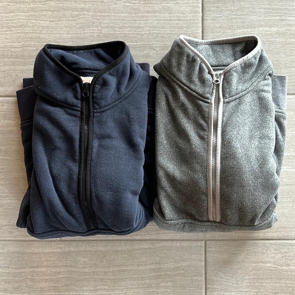 COPY - Jcrew fleece quarter zips size large